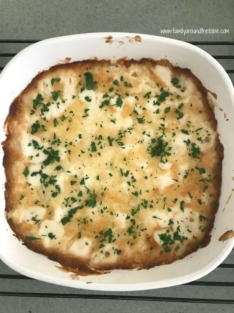 Baked onion dip is creamy and delicious perfect for entertaining friends.