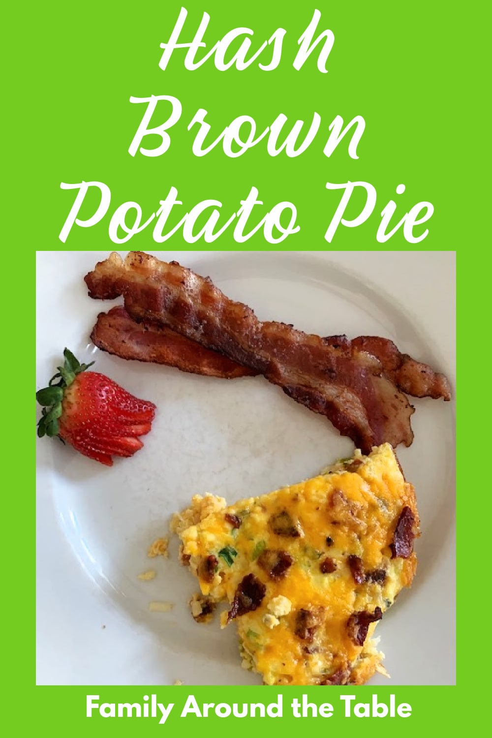 Hash Brown Potato Pie Pinterest Image
