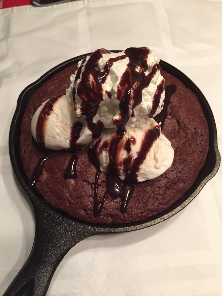 Double Chocolate Brownie Skillets