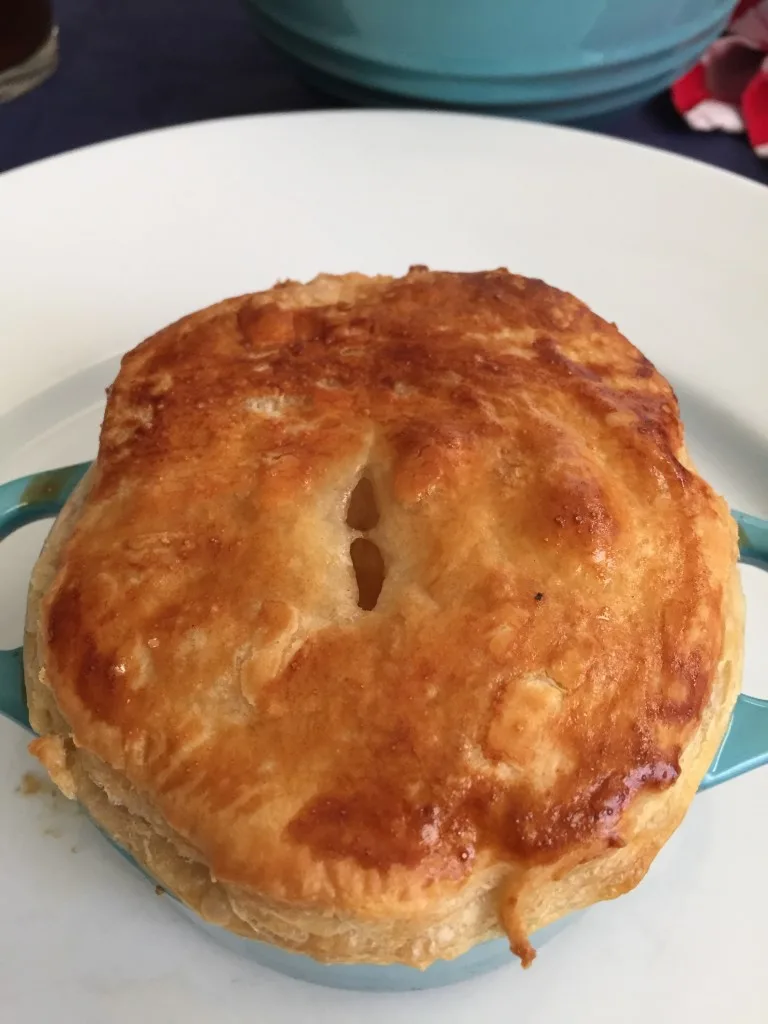 Individual chicken pot pies are pure comfort food. 