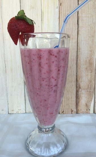 Strawberry Vanilla Smoothie is made with fresh strawberries, yogurt and is a great start to the day.