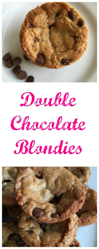 Double chocolate blondes are a fun treat. Great to use as a base for a sundae too!