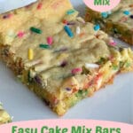 Easy Cake Mix Bars Pinterest Image