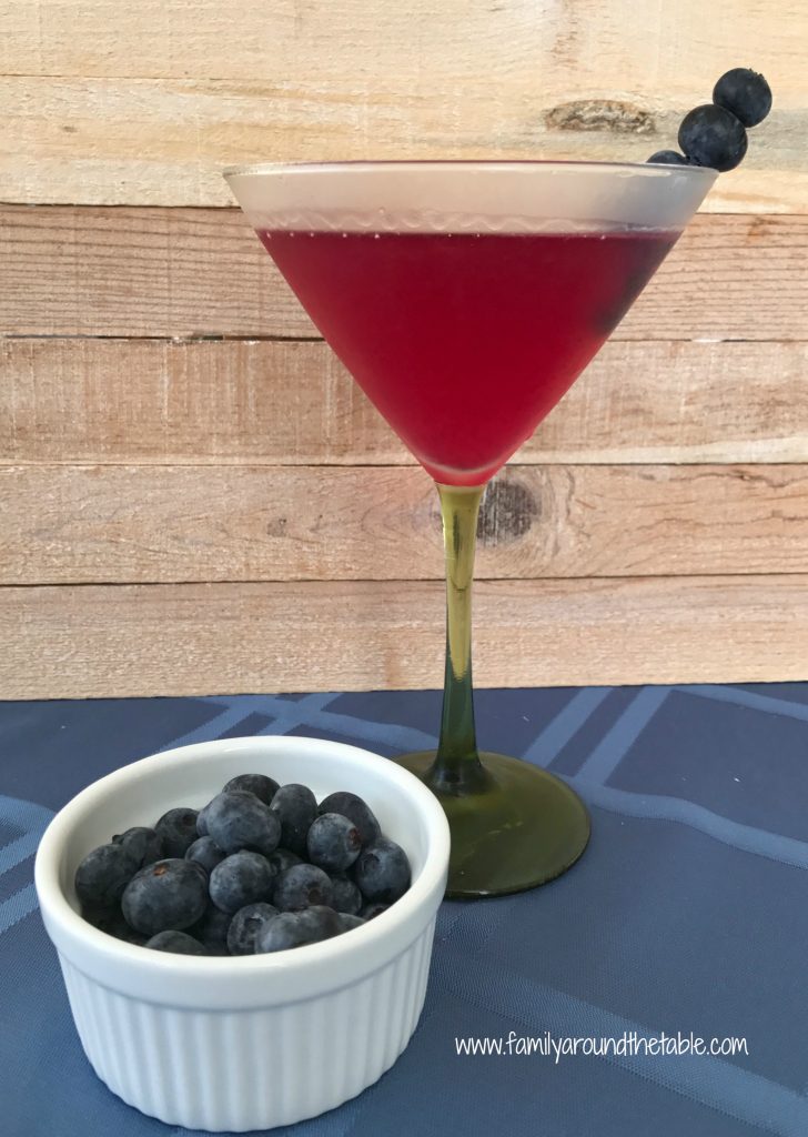 Blueberry Lemon Vodka Martini