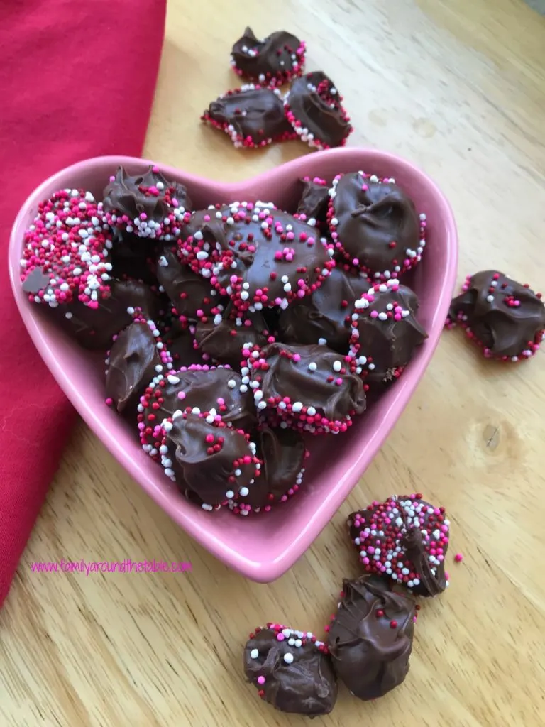 Valentine nonpareils make a sweet treat for your sweetheart.
