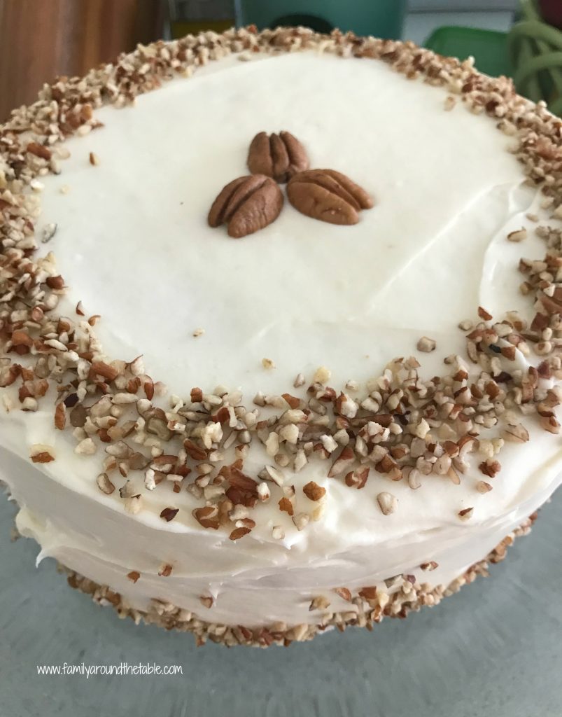 Italian Cream Cake with Nutty Cream Cheese Frosting