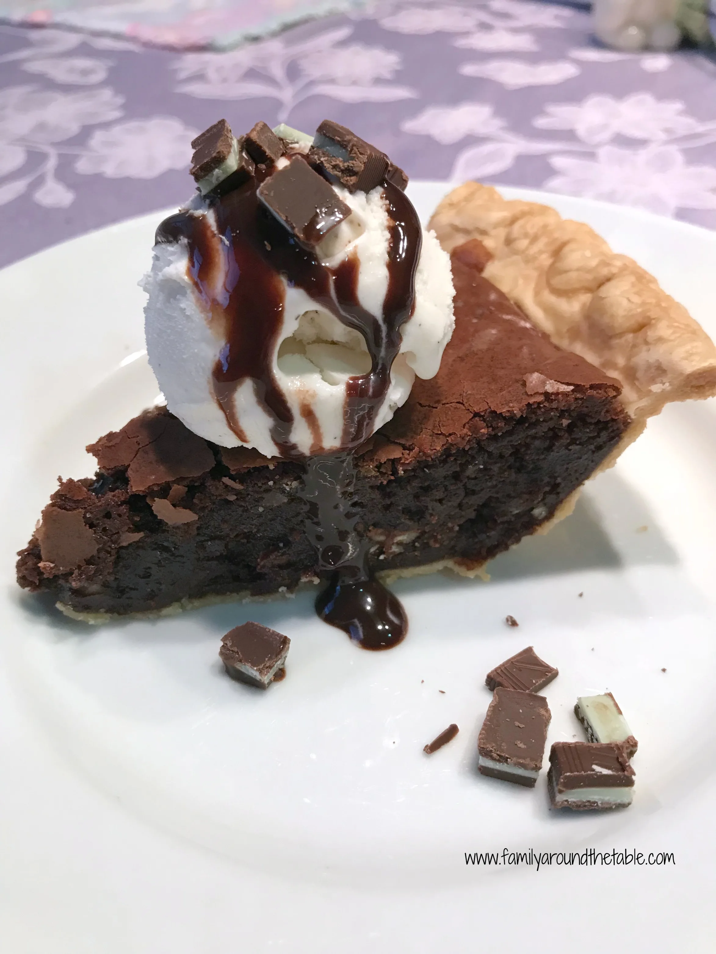 Sometimes you need an easy recipe. Brownie mint pie is that recipe.