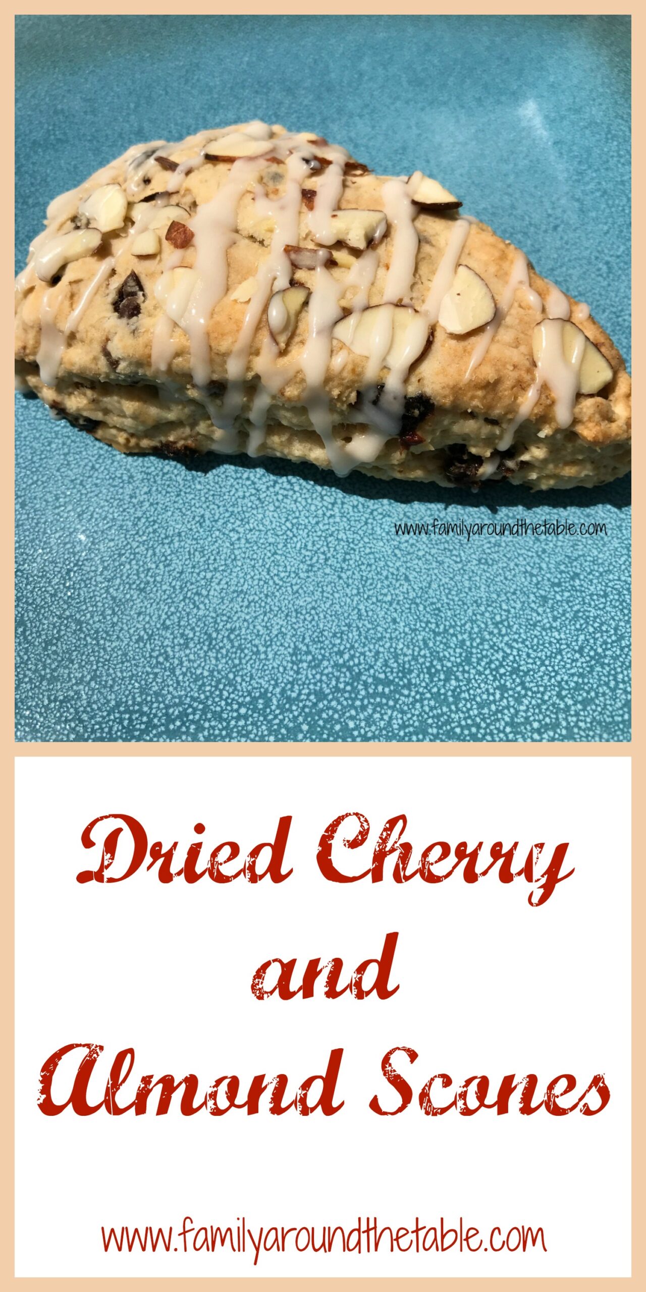 Dried Cherry and Almond Scones