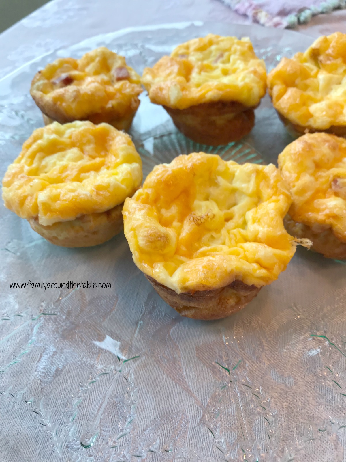 Mini Ham, Cheese and Onion Frittatas • Family Around the Table