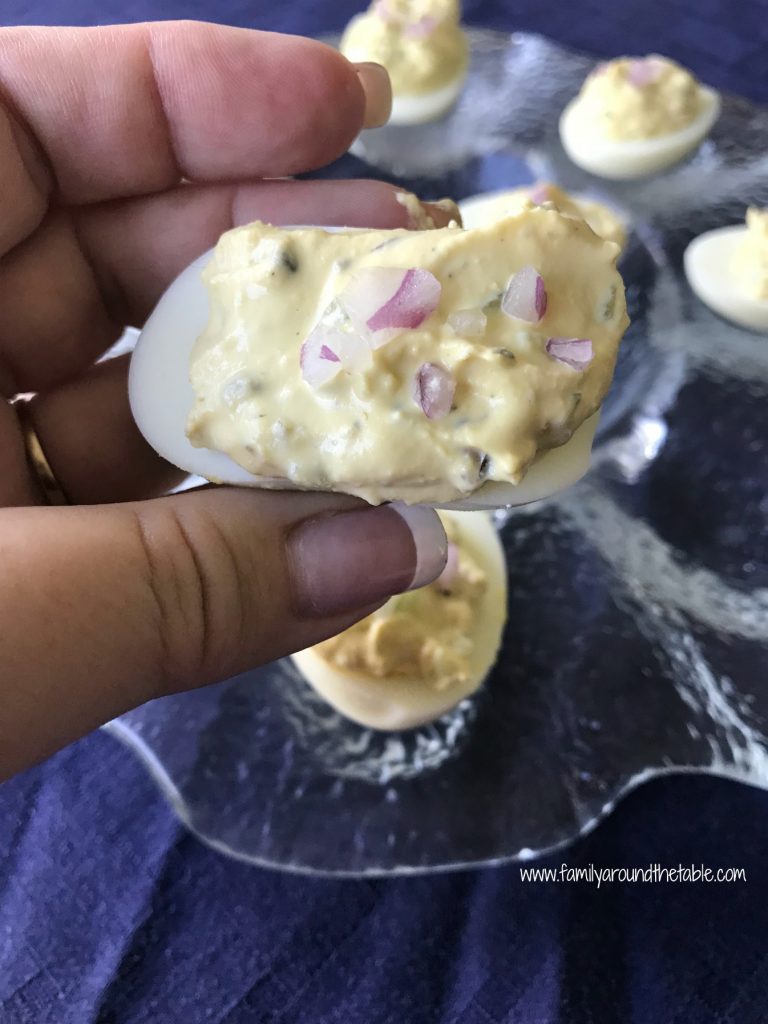 Deviled eggs always seem to disappear at parties and brunch is no exception.