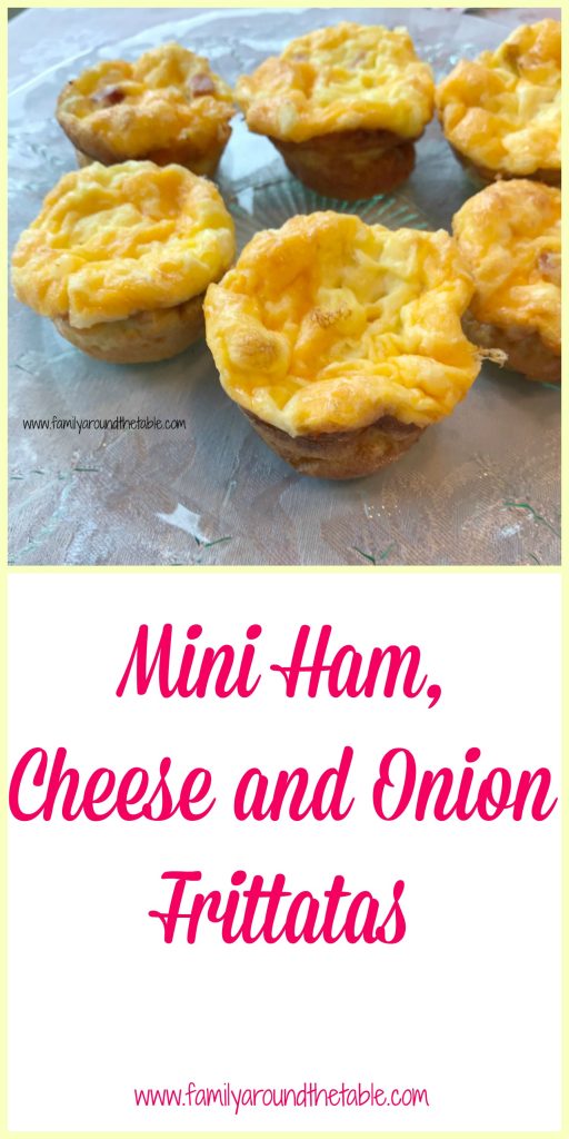 Mini ham, cheese and onion frittatas make a great brunch item.