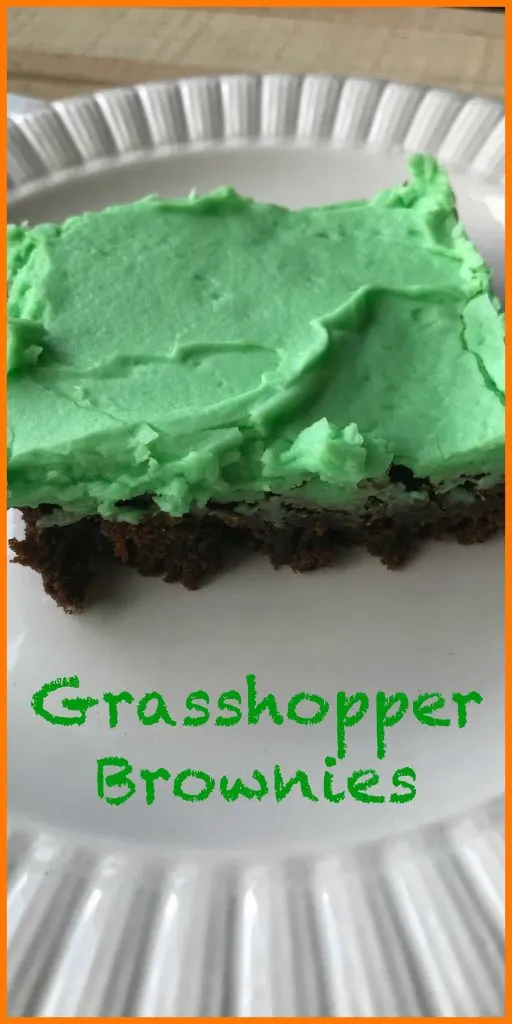 Grasshopper brownies are perfect to take to a summer cookout or potluck.