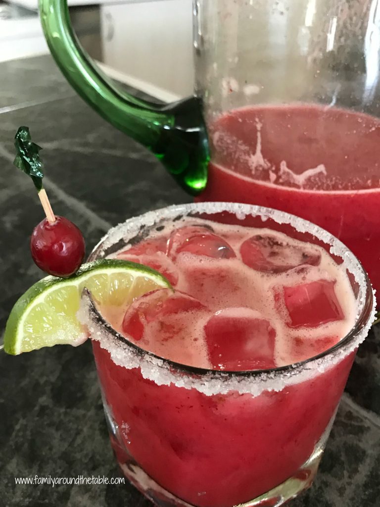 Cranberry lime margaritas are not only refreshing for summer but make a lovely holiday drinks as well.