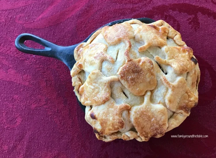 Individual skillet apple pies are a fun way to serve dessert to family and friends.