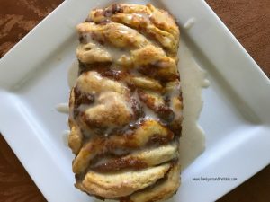 Easy pumpkin spice pull-apart bread with cinnamon vanilla glaze is perfect for breakfast or a fun dessert.