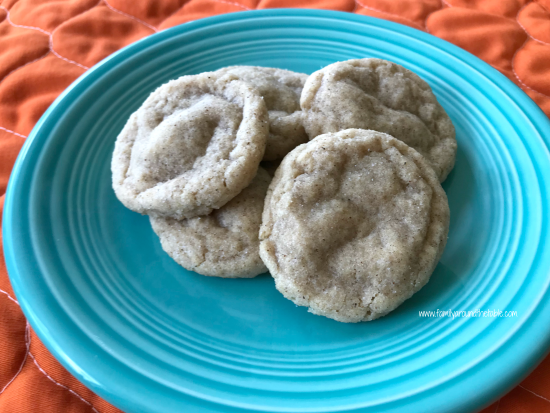 Caramel Stuffed Pumpkin Spice Snickerdoodles have a soft caramel center mixed with a touch of spice for a sweet treat.