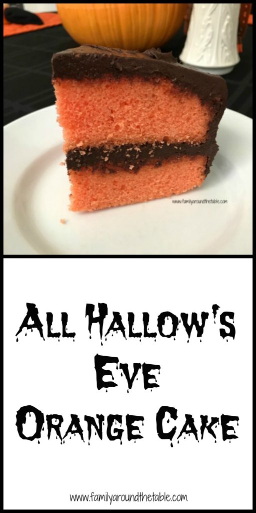 All Hallow's Eve Orange Cake combines the classic flavors of chocolate and orange.