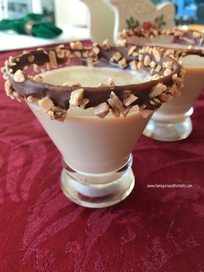 Salted Caramel Toffee Martini is a festive drink for any holiday party.