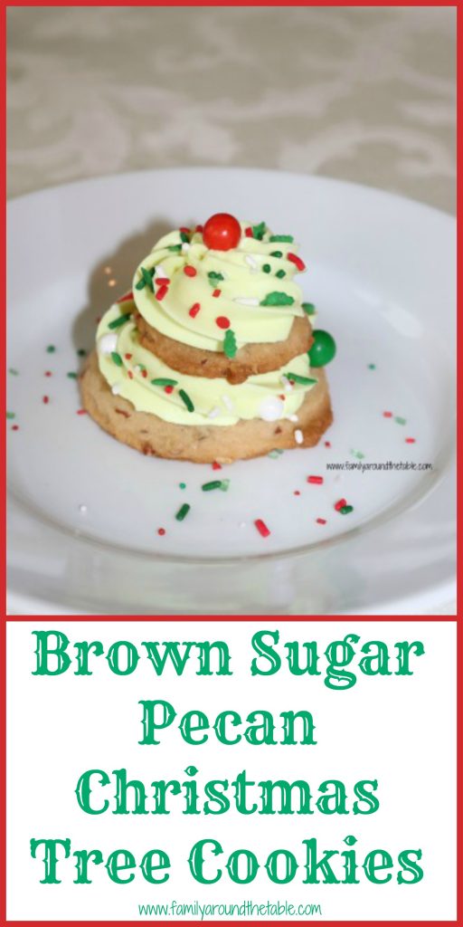 Brown Sugar Pecan Christmas Tree Cookies make a fun dessert for anyone! #ChristmasCookiesWeek