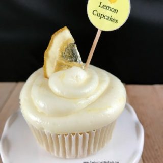 Small batch double lemon cupcakes.