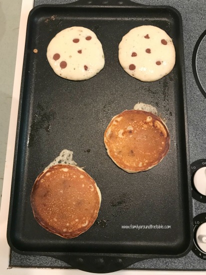 Add in's like chocolate chips, blueberries or pecans make classic buttermilk pancakes more special.