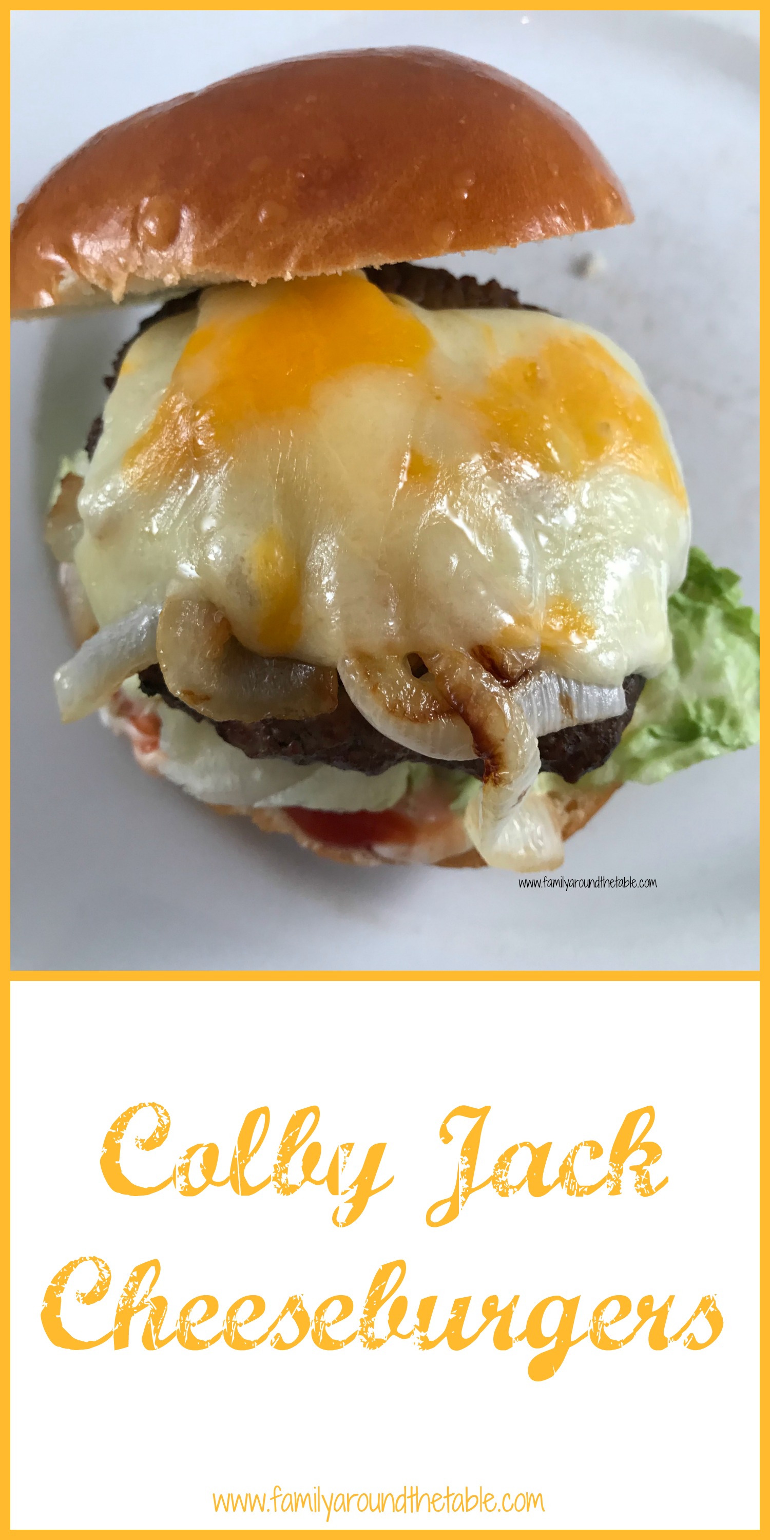Colby Jack Cheeseburgers just in time for grilling season. BurgerMonth