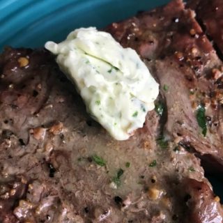 Use parsley chive butter on corn on the cob or as a finish to a steak.