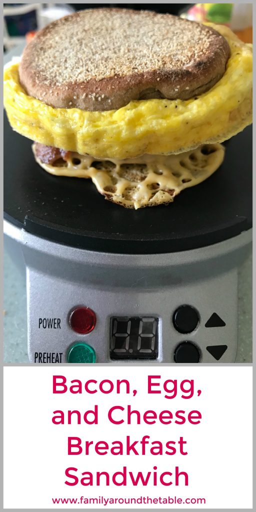 Start the day with a delicious breakfast sandwich made in the #HamiltonBeach sandwich maker. #ad #Back2Schoo