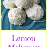 Lemon meltaway cookies truly melt in your mouth. A delicate and lemony cookie perfect with tea. #FarmersMarketWeek