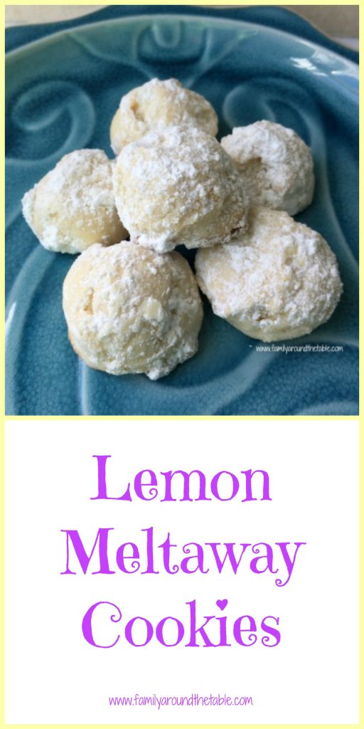 Lemon meltaway cookies truly melt in your mouth. A delicate and lemony cookie perfect with tea. #FarmersMarketWeek