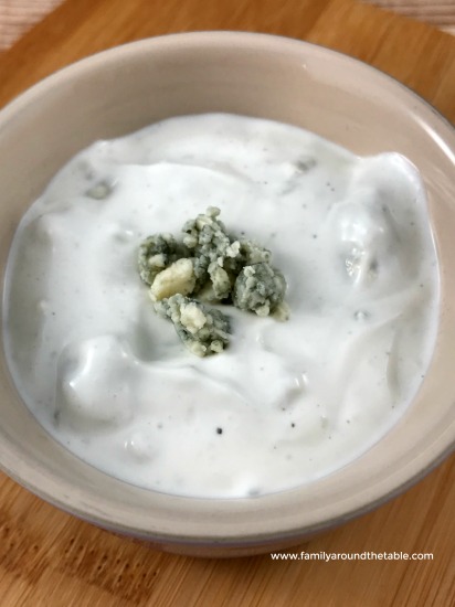 Homemade blue cheese dressing is so easy to make.