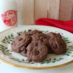 Double Chocolate Peppermint cookies for Christmas.