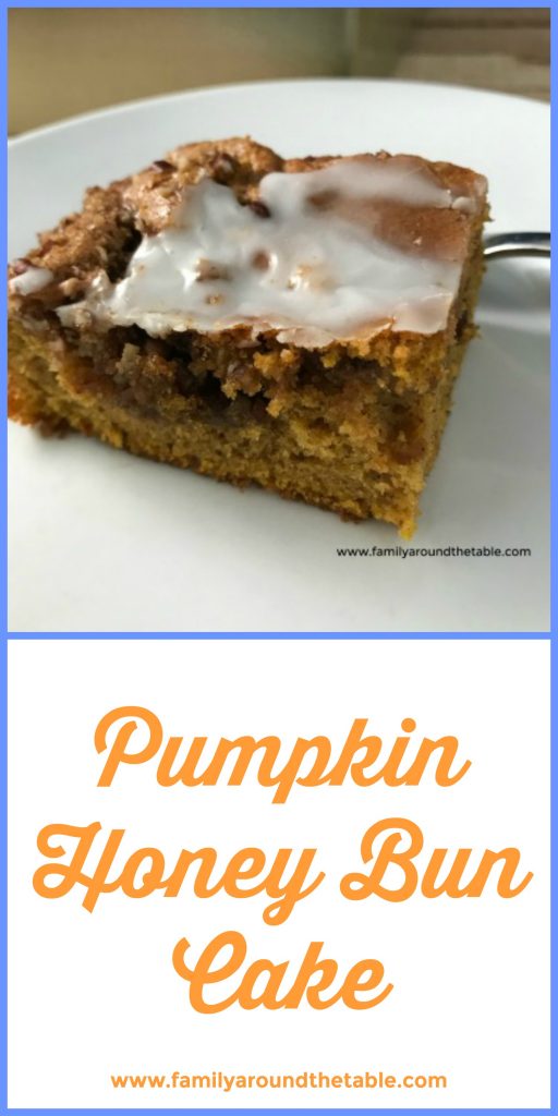 Serve pumpkin honey bun cake for breakfast or dessert. #pumpkinweek