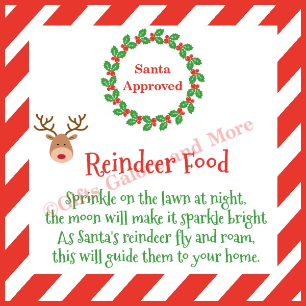 Santa Approve Reindeer Food Graphic
