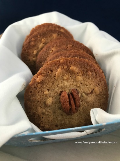 Package up buttery pecan rounds for a hostess gift.