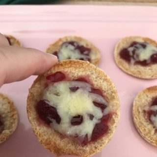 Cranberry Cheddar Cheese Appetizer Pitas - An easy appetizer for any party.