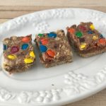 M&M Chocolate Oat Bars will satisfy those mid-day hunger pangs.