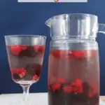 Mixed berry sangria is a refreshing beverage on a hot summer day.