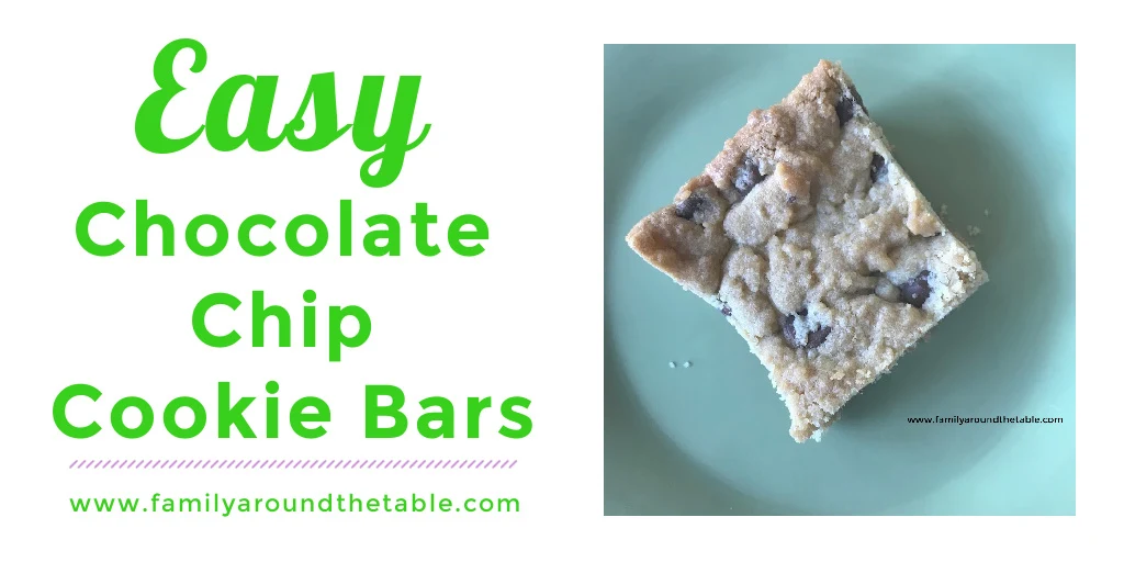 Chocolate chip cookie bar Twitter image