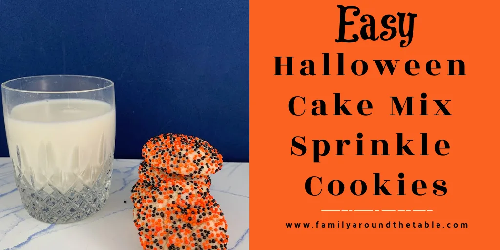 Halloween Cake Mix Sprinkle Cookie Twitter Image.