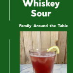 Cranberry whiskey sour Pinterest image.