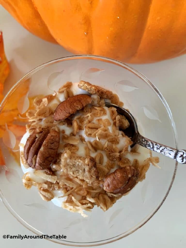 Easy Apple Cider Pecan Granola • Family Around the Table