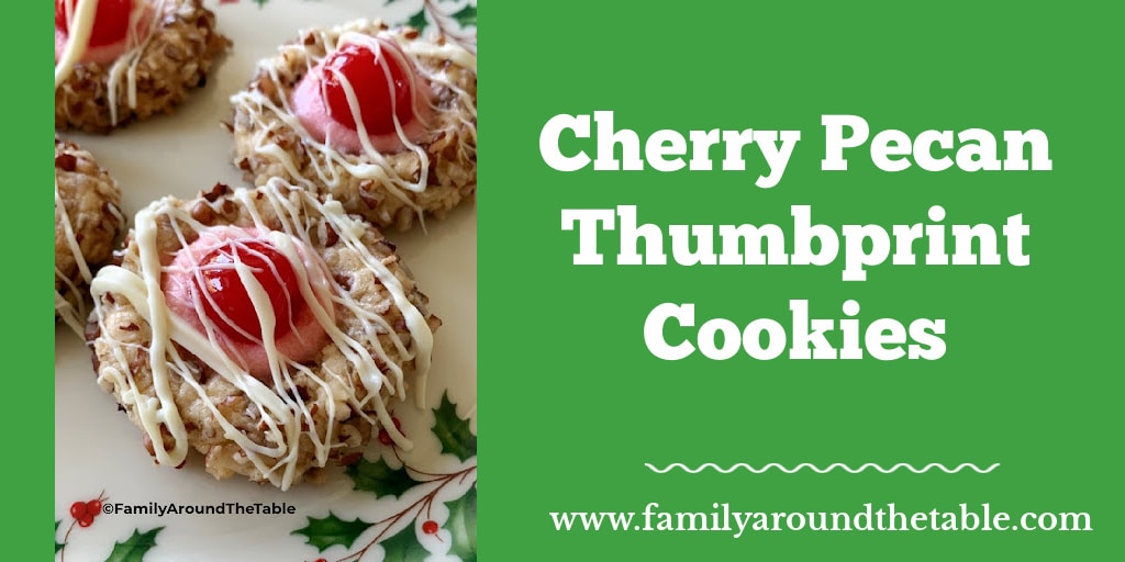 Cherry Pecan Thumbprint Cookies Twitter Image