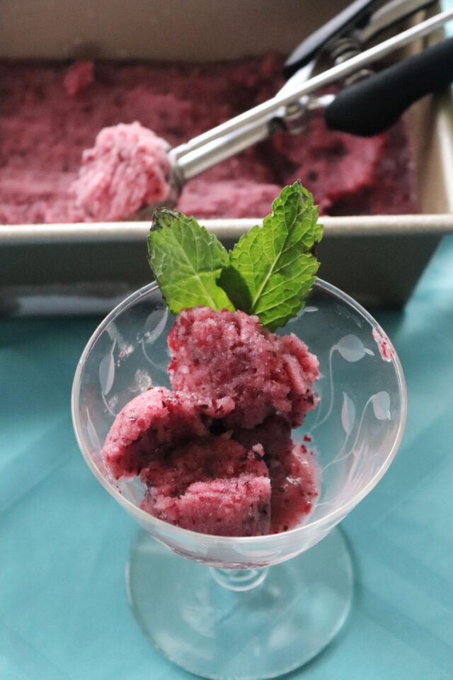 Easy Refreshing Grape Sorbet (3 Ingredients)