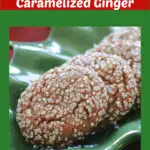Ginger Molasses Cookies Pinterest image.