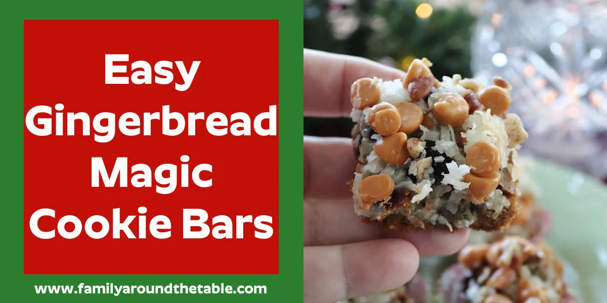 Gingerbread Magic Bars Twitter Image.