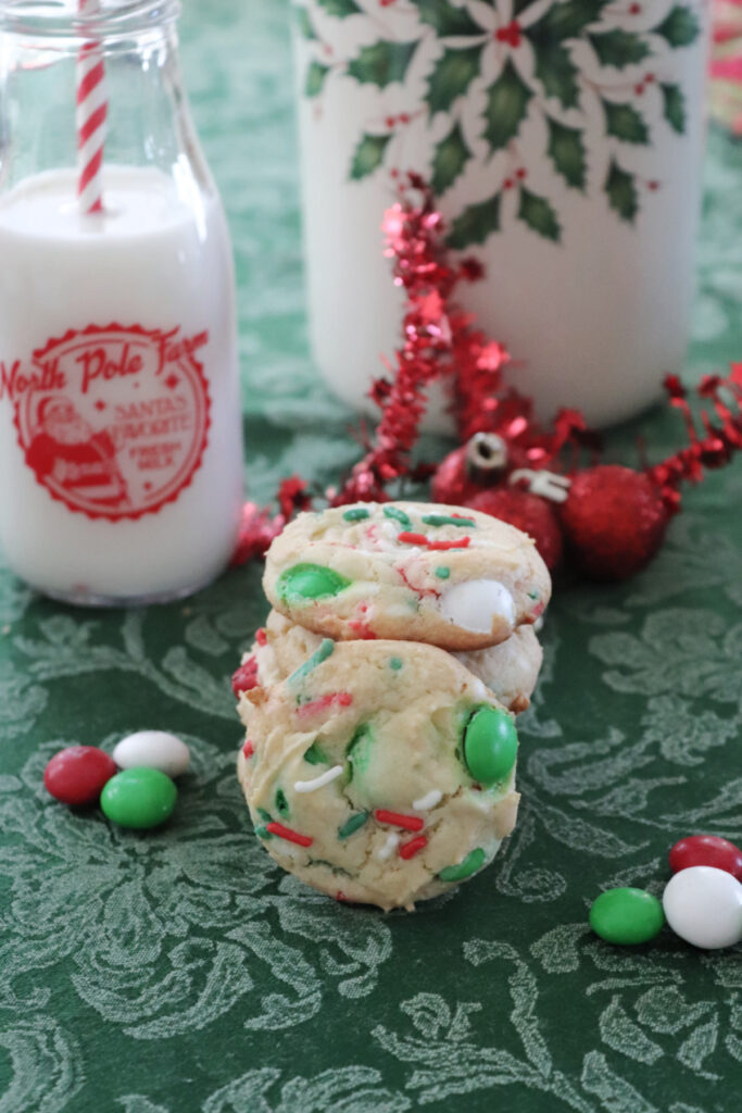 Easy Peppermint Cake Mix Christmas Cookies • Family Around the Table