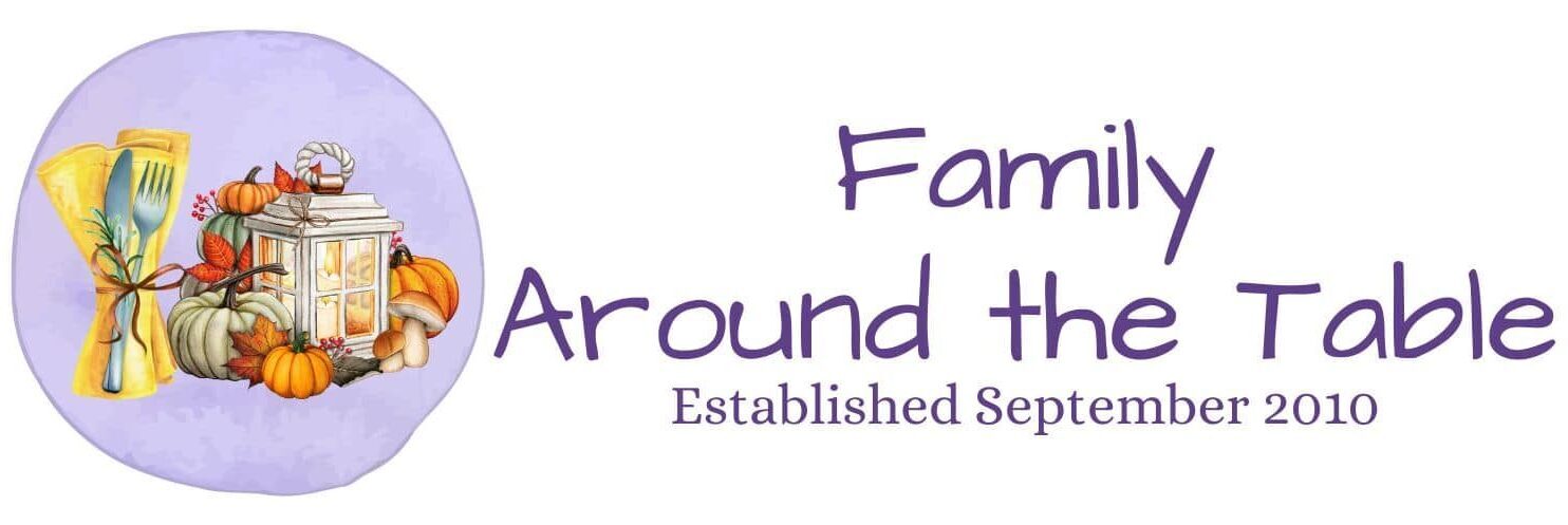 Fall Family Around the Table logo.