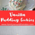 Vanilla Pudding Cookies Pinterest image.