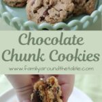 Chocolate Chunk Cookies Pinterest image.